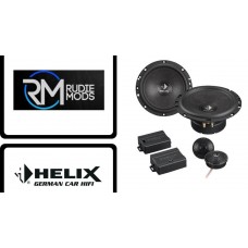 HELIX Audiotec Fischer S 62C 6.5" 100w RMS Component Front Door Car Speaker set